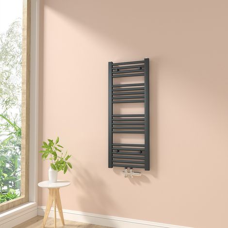 Heilmetz Toallero Secatoallas Radiador Para sistemas de calentamiento de agua No es eléctrico Baño Radiador Antracita 100x40cm 356W