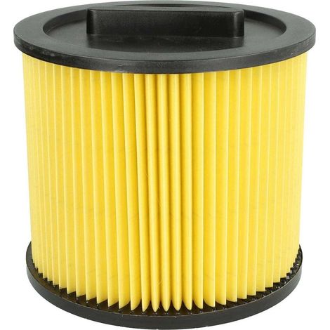 filtre plissé remplacement pour Thomas 787421 pour aspirateur - noir / jaune, nettoyable (1/5)