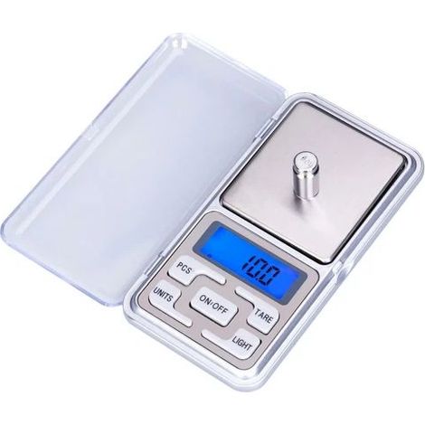 Balance électronique numérique, balance de poche avec écran LCD rétroéclairé, idéale pour les aliments et les bijoux - Précision 1000 g/0,01 g-AquaForge