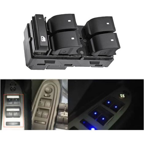 20945129 Interrupteur à bouton de régulateur de vitre électrique, adapté aux véhicules GM Chevrolet fabriqués entre 2007 et 2014, pour contrôler la montée et la descente des vitres électriques.