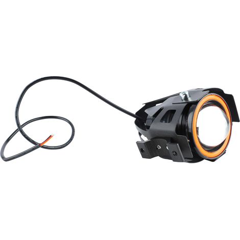 Motorradscheinwerfer mit 4 Leuchtmodi, einzigartiger Blende, 12–60 V, stoßfest, LED-Frontscheinwerfer für Motorräder, Rot (1/5)