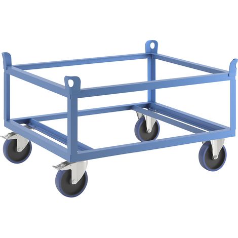 EUROKRAFT Plateau roulant - hauteur de chargement 650 mm - dim. plateau 1010 x 1210, charge max. 1000 kg (1/5)