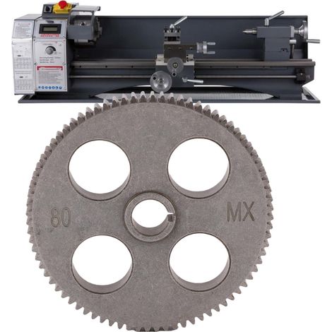 Pignon de remplacement T80 pour mini-tour MX-210 WM-210 8x16 220x400 220x600 220x750 (1/5)