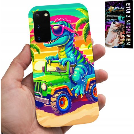 Custodia per Samsung Galaxy S20 - modelli di dinosauri su camion per bambini (1/5)