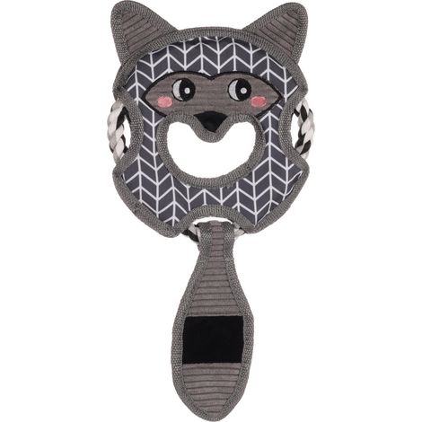 Jouet Jokko avec corde gris 18 x 39 x 2 cm pour chien - Flamingo (1/3)