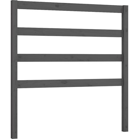 Maison Exclusive - Cabecero de cama madera maciza de pino gris 10 (1/5)