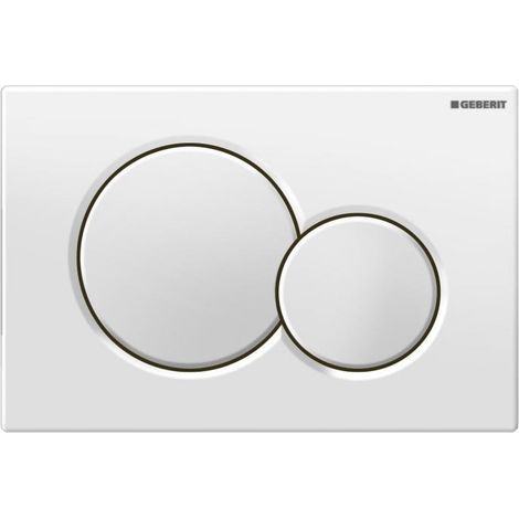 GEBERIT SIGMA 01 Plaque de déclenchement double touche, couleur blanc, réservoir UP320 / UP720 (115.770.11.5) (1/5)
