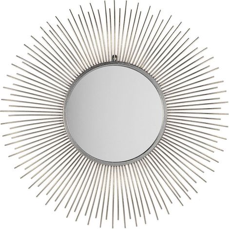 Wall Mirror CILLY 80 cm 80 cm Metal Silver (1/4)