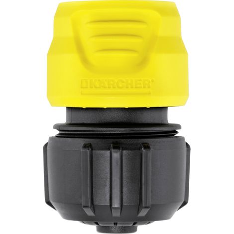 Kärcher Universal-Schlauchkupplung, Schlauchstück ,schwarz/gelb, mit Aqua Stop (1/3)