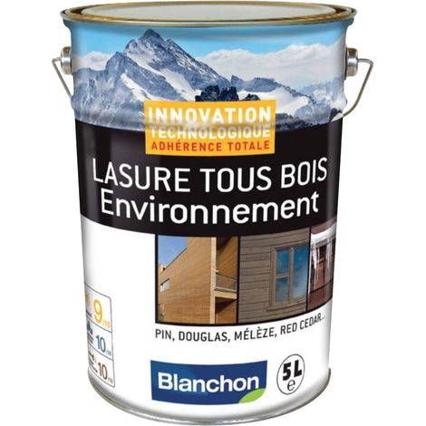 Lasure BLANCHON Tous Bois Environnement Teinte: Chêne Foncé - Conditionnement: 5 Litres (1/3)