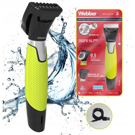 Recortadora de barba Webber BT700 Multiblade para hombre, precisión de 0,5 mm