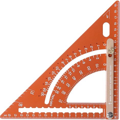 Équerre de Menuiserie Outil de Mesure et de Traçage d'Angles Réglables Équerre Combinée pour Châssis Pour Professionnels Amateurs Femmes Et Hommes (1/5)