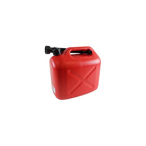 Jerrican plastique avec bec verseur 10 litres. Norme UN:3H1/Y/150/08 .