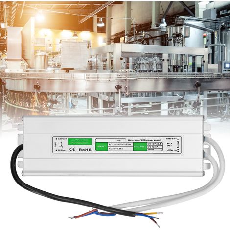 Alimentation LED 150 W, étanche IP67, transformateur LED, transformateur basse tension 110-240 V CA 12 V-150 W (1/5)