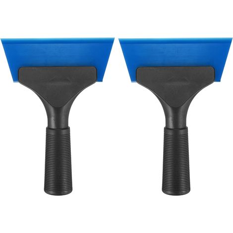2er-Pack Duschabzieher, 12,7 cm lang, mit rutschfestem Griff für Auto-Windschutzscheiben-, Fenster- und Glastürreiniger, blau