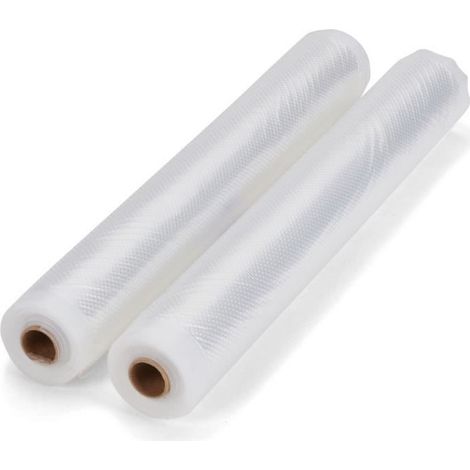 Set de 2 rouleaux universels pour mise sous vide - LIVOO - DOM505 - 2 rouleaux - 28 cm x 3 m - Compatibles machines universelles (1/3)