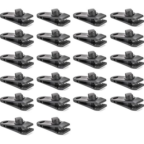 Lntyq 22er-Pack robuste Planenklammern und -klemmen – für Campingzelte und andere Anwendungen – Krokodilklemmen (1/5)