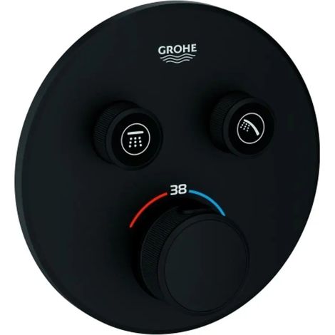 Grohe Grohtherm SmartControl Termostato empotrado con 2 llaves Black, 29507KF0