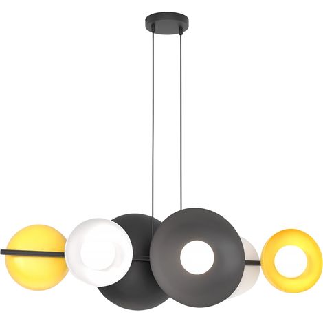 Lampada a sospensione Volum nero/bianco/arancio 6xG9 Emibig (1/5)