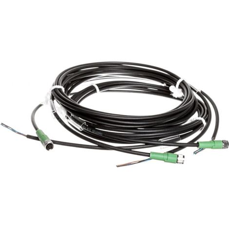 Cavo sensore con connettore dritto a 3 pin, estremità libera M8, 3 m, SAC-3P-3,0-PUR/M 8FS 1669725