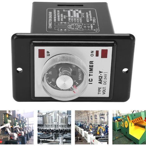 JYIO/匠意源 AH2-Y 60M Miniatur-Zeiger-Zeitregler mit Timer (8 Pins, 24 V DC) (1/5)