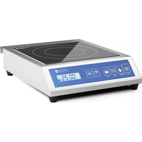 Royal Catering – Plaque à induction portable 1 zone de chauffe 3500 W – Écran LCD – Surface de 28 cm – Minuterie 180 min – Température 60-240 °C (1/5)