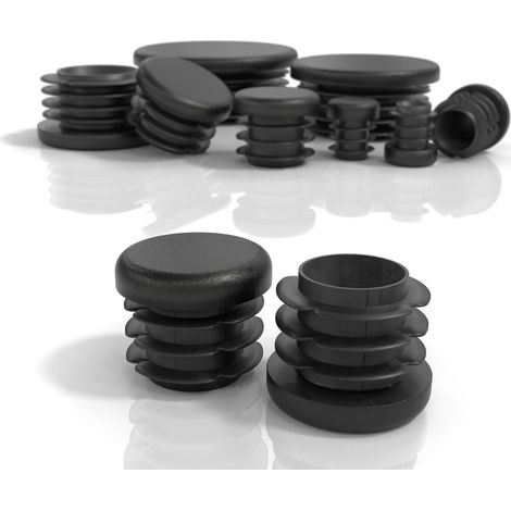 4 Bouchon, Rond 25mm, PE, Pour Tube Métallique, Chaise Table