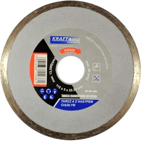 Disco de corte de diamante continuo 115x5x22,23 mm KD920 (1/3)