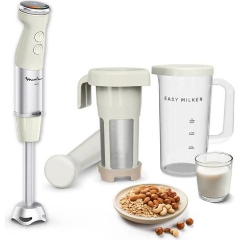 Moulinex Easy Milker & Quickchef+, Pflanzliche Milchzubereiter + Mixfuß, VD70PAE0