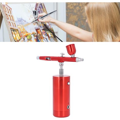 Mini-tragbares und wiederaufladbares elektrisches Airbrush-Malset für Modellbau, Wandmalerei, Möbelreparatur, Backen und andere Mal- und Färbeanwendungen. (1/5)