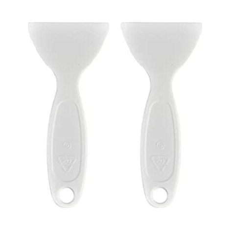 2 Pièces Grattoir Dégivrage en Plastique Outil de Grattoir à Glace pour Congélateur Blanc