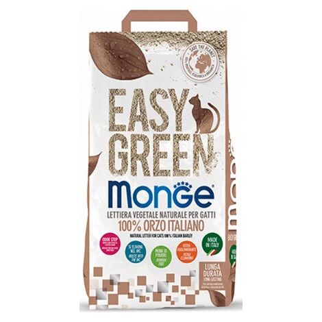 lettiera igienica per gatti monge "easy green" 10 litri