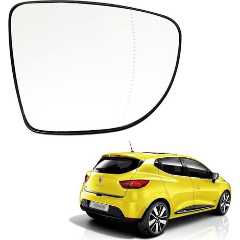 Cristal de espejo retrovisor derecho, Cristal de espejo exterior izquierdo y derecho calefactable Compatible Renault Clio 4 Captur Zoe 2013-2020 (1/5)