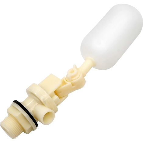 Lntyq 1 Stück 3/4 Zoll Wasserschwimmer mit verstellbarem Arm, automatischer Wassertankschwimmer für Teiche, Viehtränken, Aquarien, Aquakultur und Reservoirs (1/5)