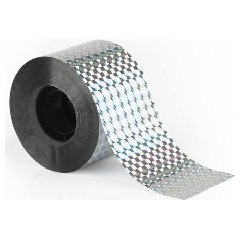 Pair Ruban répulsif pour pigeons 50m – Film polyester résistant aux intempéries – Anti-oiseaux pour balcons et jardins – Efficace contre moineaux et corbeaux - 10MM50M (1/5)