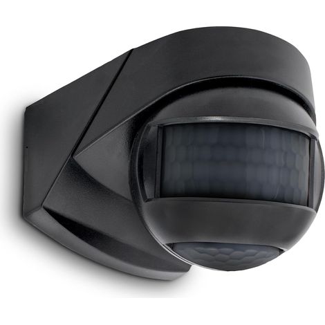 Détecteur de Mouvement PIR IP54 avec Télécommande - Noir (1/5)