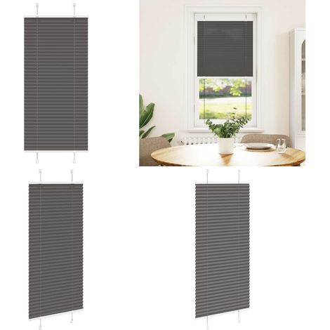 vidaXL Plissee Schwarz 65x100 cm Stoffbreite 64,4 cm Polyester (1/5)