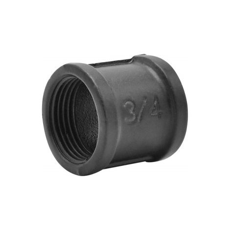 Conector para tubo MyTube, 25 mm de diámetro, negro mate SANS MARQUE