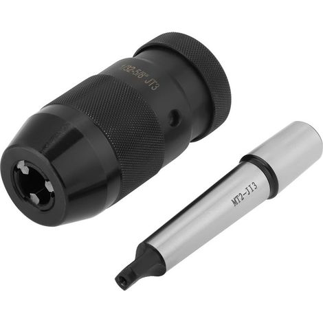 Mandrin de perçage sans clé, adaptateur d'embout pratique d'une capacité de 1 à 16 mm, livré avec un arbre conique MT2-JT3, pour le fraisage de machines (1/5)