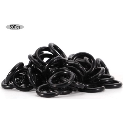 Beyamis Lot de 50 joints toriques PVC 18mm – étanches, pour raccords d'irrigation et tuyauterie, 2,35mm (1/5)