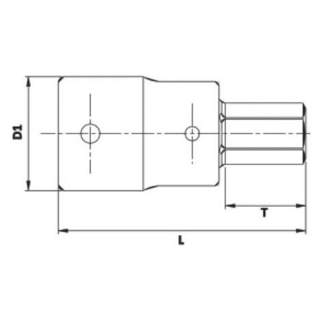 Douille hexagonale, 22 mm TENGTOOLS M341522-C 231380403 (1/2)