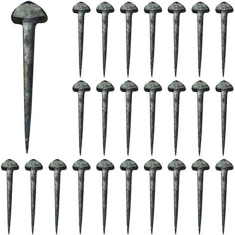 50-teiliges Set professioneller Hufbeschlagwerkzeuge, austauschbare Hufnägel aus Eisen, Pferdezubehör-5x1.1cm