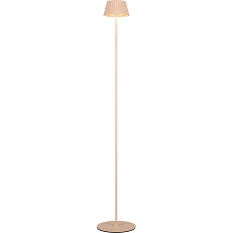 Lampada da terra LED ricaricabile, metallo, sabbia, H 123 cm, Suarez (1/5)