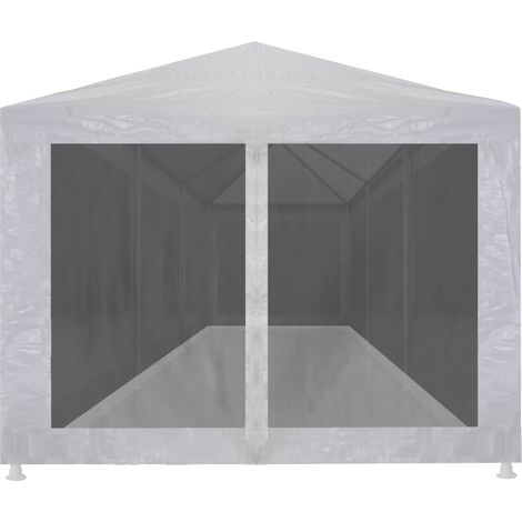 Tente de réception avec 8 parois en maille 9 x 3 m