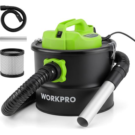 WORKPRO Aspirateur à Cendres 10L 700W avec Fonction Soufflerie Filtre F9 95%, Cuve Métallique, Flexible Résistant à la Chaleur, 16 kPa, pour Cheminée, Poêle à Bois et Barbecue (1/5)