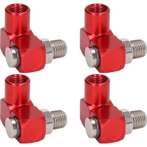 360°-Luftschlauchanschluss (4 Stück) – 1/4"-NPT-Gewinde – Adapter für industrielle Druckluftwerkzeuge (1/5)