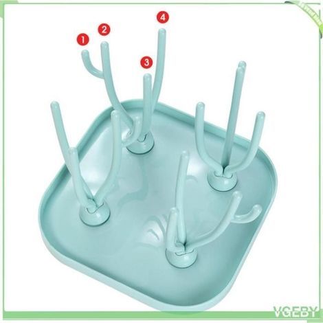 Porte-biberons pour bébé, Égouttoir à bouteilles, Étagère de rangement pour tétines (1/4)