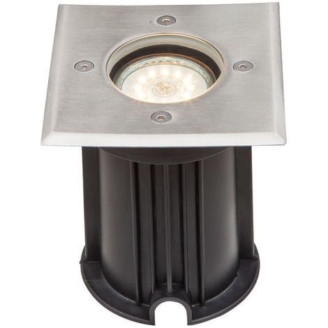 Außen Einbau Strahler Edelstahl Hof Garagen Einfahrt Boden Leuchte Glas Lampe befahrbar Globo 31101 (1/5)