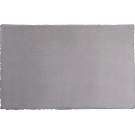 Tappeto shaggy a pelo lungo effetto pelliccia 200 x 290 cm Grigio - BUNNY (1/5)