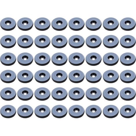 Deslizadores para muebles, paquete de 48 deslizadores redondos de Tflon, deslizadores antivibración para muebles - 19 mm, (redondos)